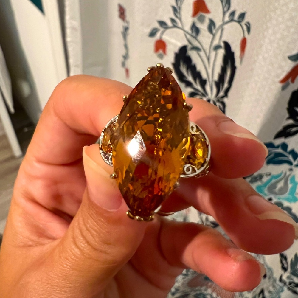 Sterling Silver Citrine Ring